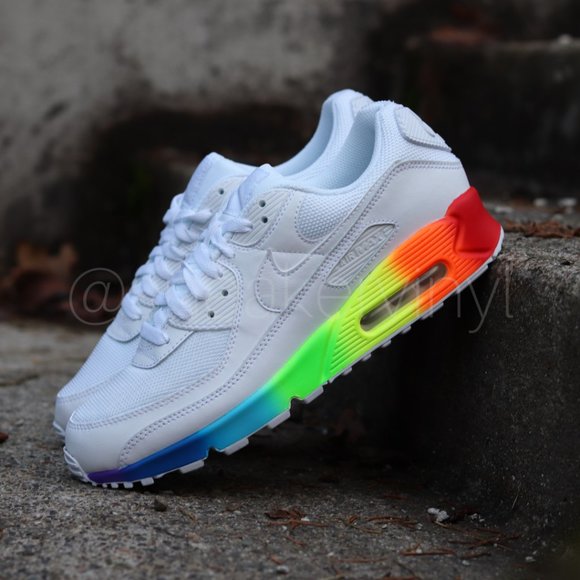 Nike Air Max 90 Pride 🌈 Custom NWT - Picture 7 of 8